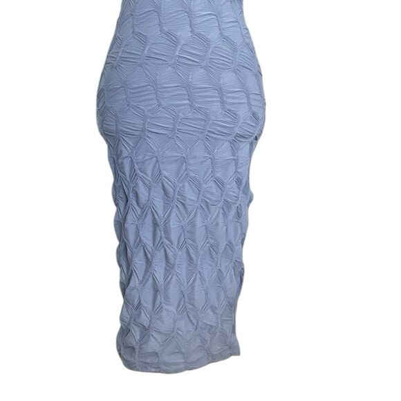 NWT Strapless Textured Lavender BodyCon Midi Dress - Size XS-S - Picture 3 of 10